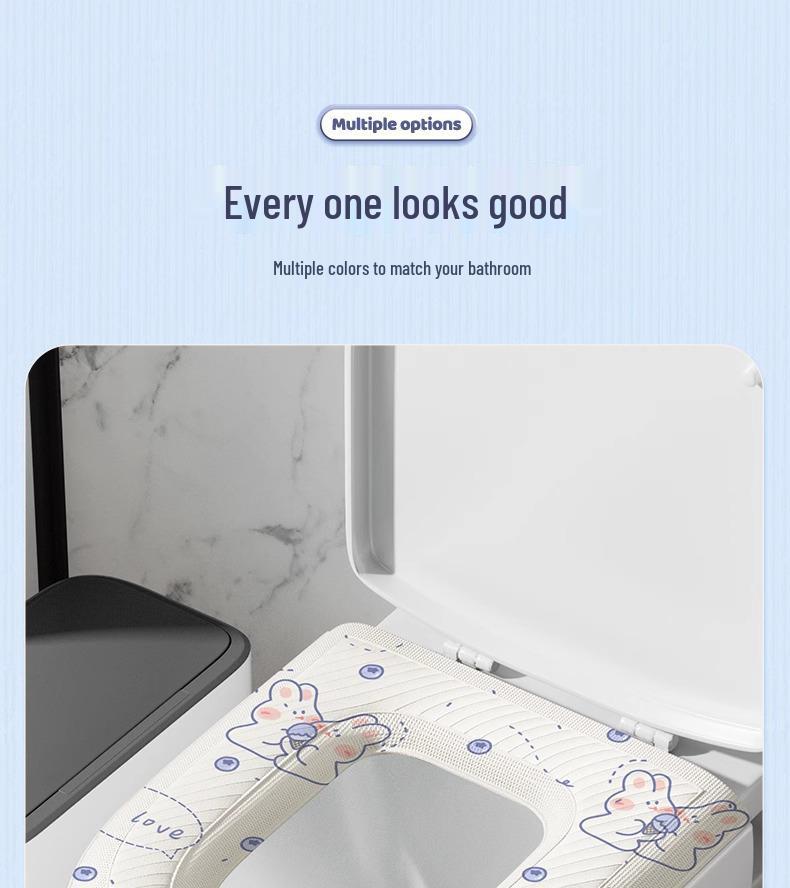 EVA Univerzální voděodolný polštář na záchodové sedátko: Čtyřsezónní, Pratelné, Připravené na zimu