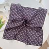 Korean version of small silk scarf women's spring and autumn versatile temperament 18CM cotton and linen small square scarf decorative small scarf sma