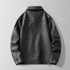 Winddichte Outdoor-Lederjacke für Herren, Business Casual Frühlings- und Herbst-Lederjacke