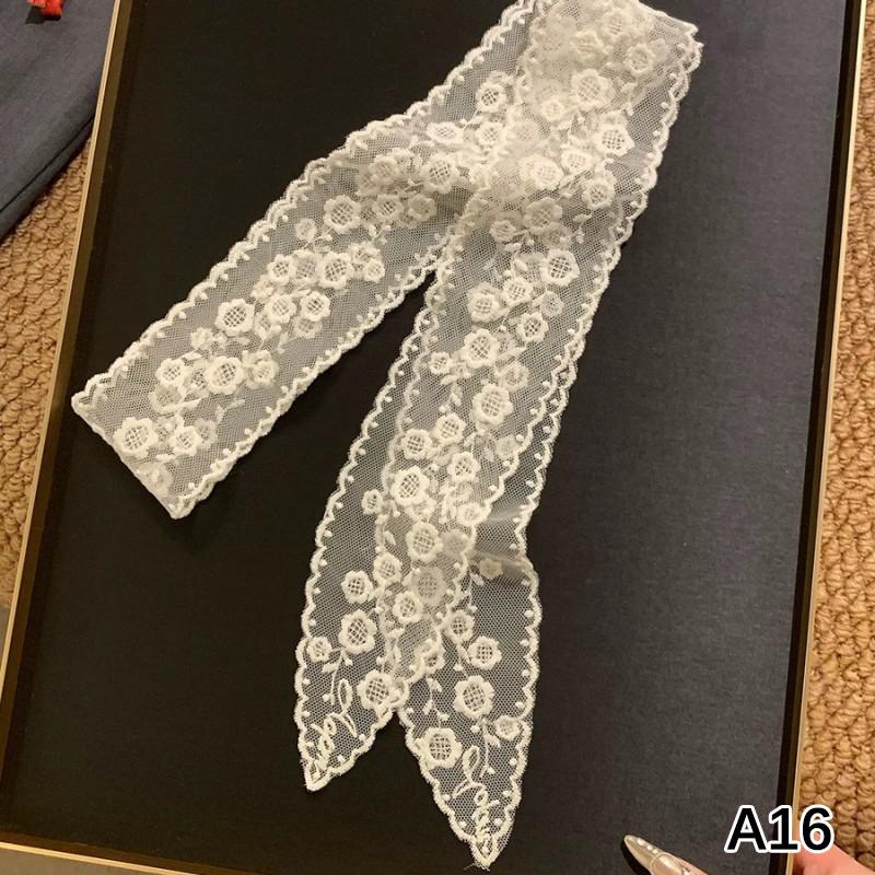 Fashion Y2K Long Lace Waistband Bow Floral Lace Waist Belt Tie Up Thin Dress Jeans Belt Summer