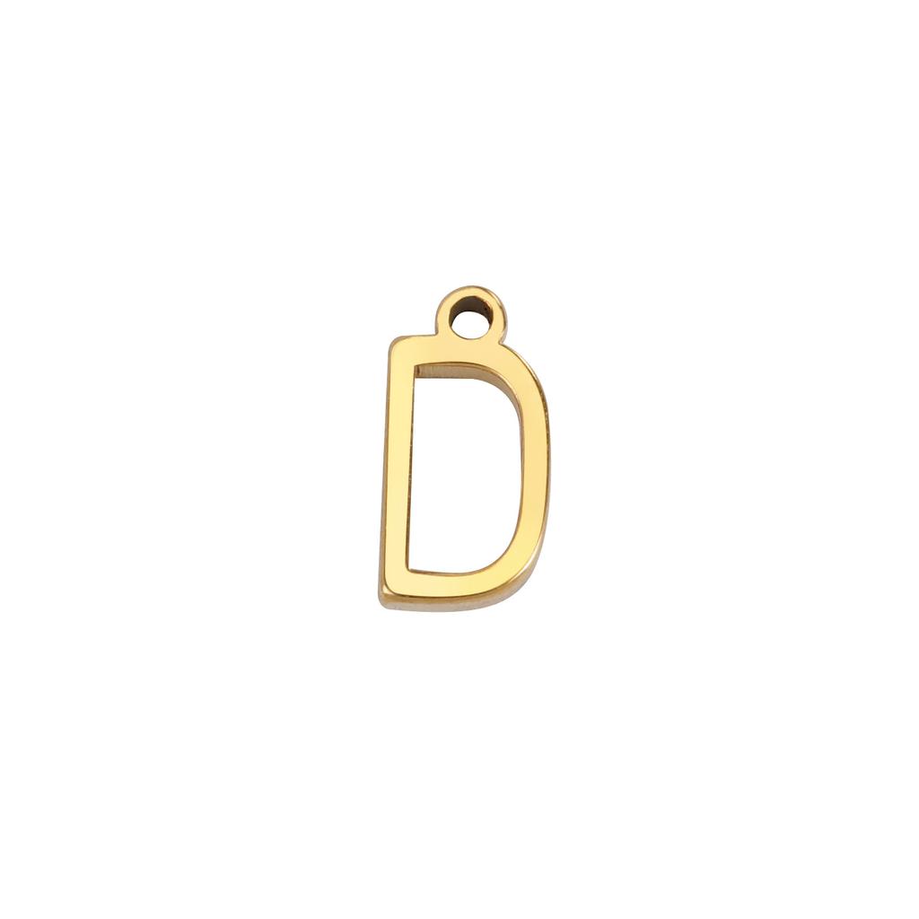 1 Stück 304 Edelstahl Mini-Buchstaben " A-Z " Anhänger Für Schmuckherstellung Initialen Alphabet/ Großbuchstaben Anhänger Armband Halskette DIY