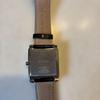 SEIKO Square Quartz Watch Black Leather Strap