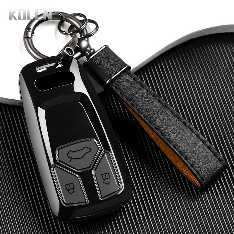 Premium TPU Car Remote Key Case Cover Shell for A4 B9 A5 A6L A6 S4 S5 S7 8W Q7 4M Q5 TT TTS RS Coupe Keychain Accessories