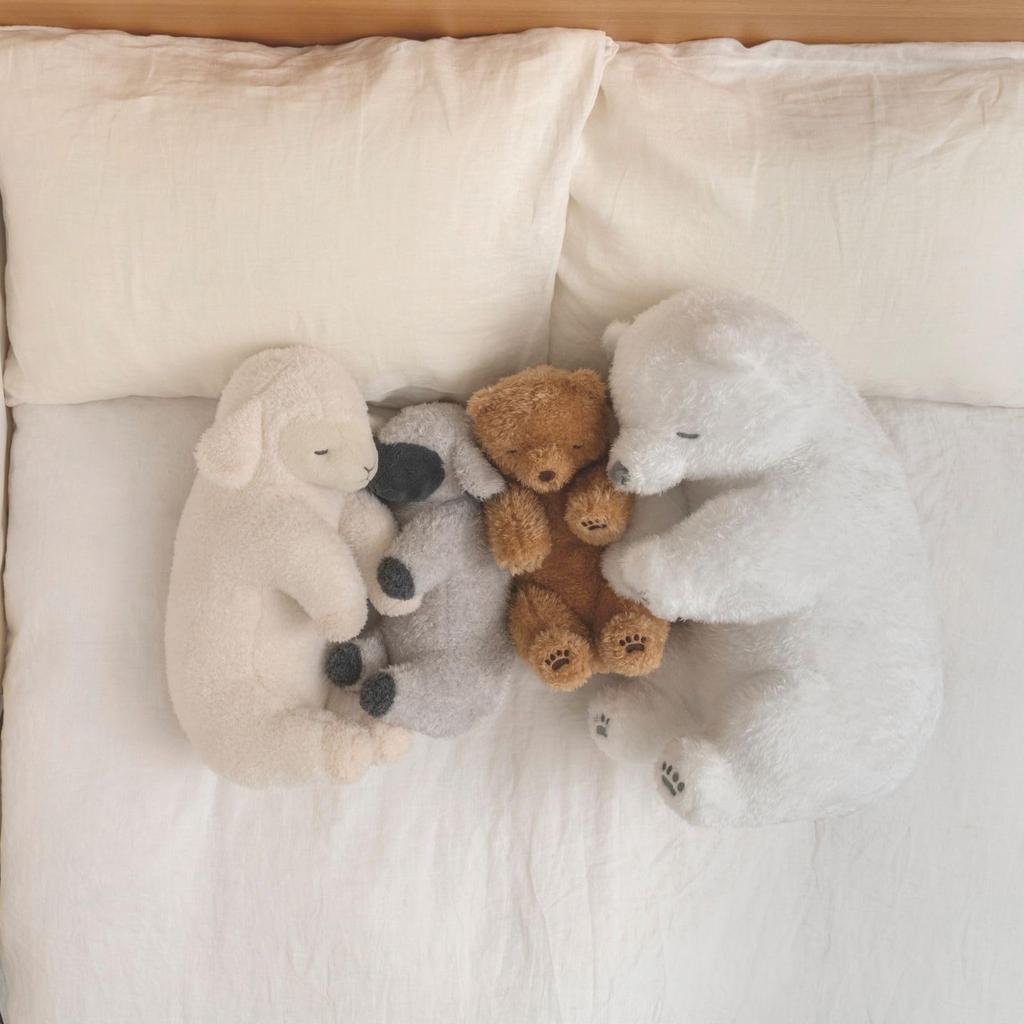Livheart Sleeping Pillow Soine Bear Cub 35cm Cute Bear Plush Body S, (approx. Long), Toy, Pillow, 37056-13