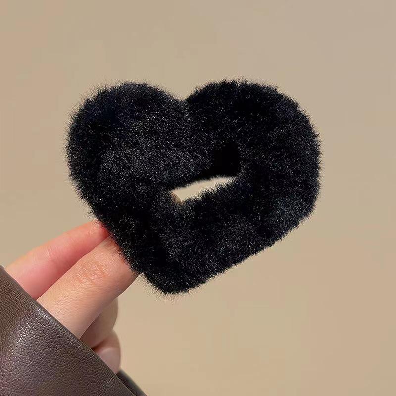 Autumn & Winter Women's Anti-Collapse Plush Hair Clip for High Ponytails