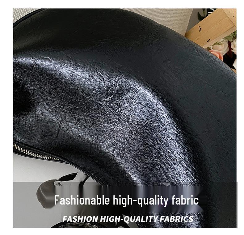 Korean Style Soft Leather Niche Women's Casual Crossbody Dumpling Bag