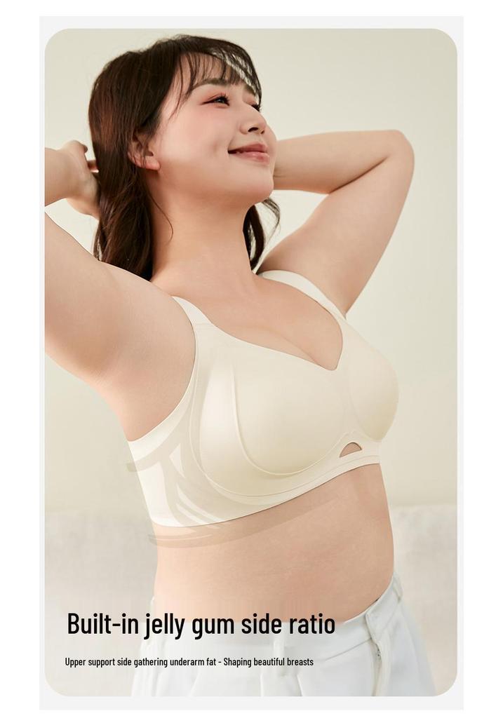 Summer Seamless Support Bra for Large-Breasted Women: Flattens, Lifts, and Gathers for a Slimmer Look