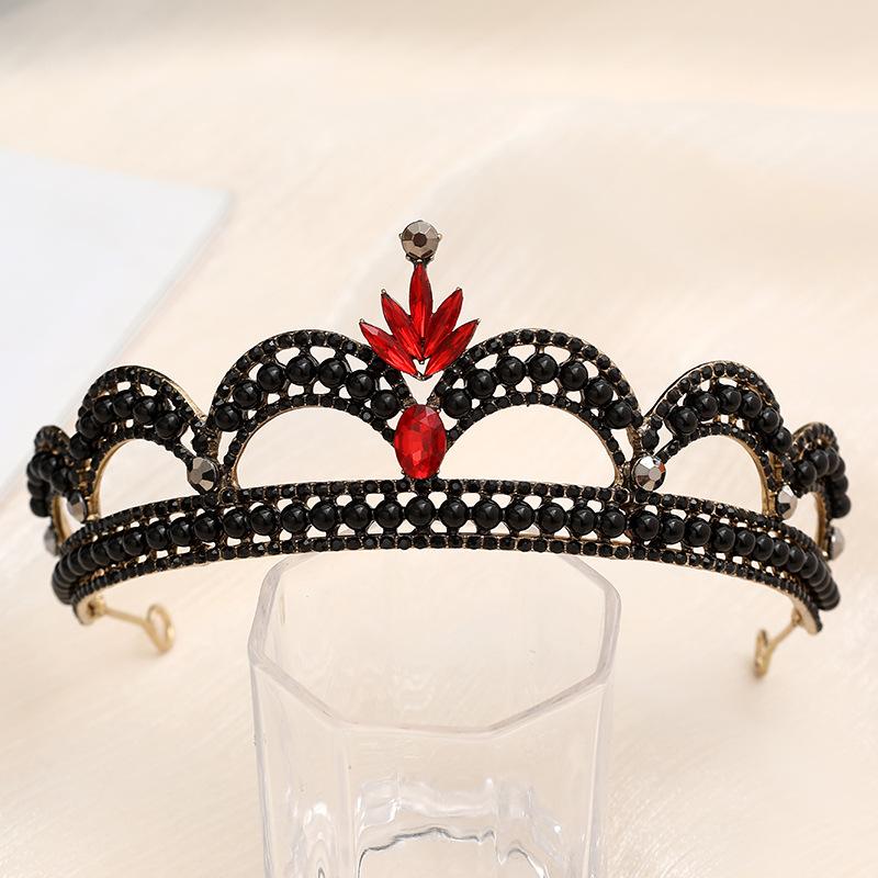 Bride's Crown Headband Wedding Korean Birthday Gift Adult Gift Crystal Crown Princess Dress Hair Accessory