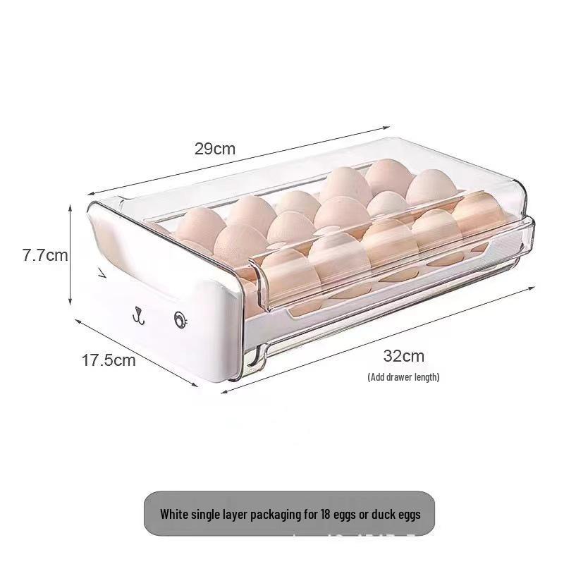 Double-Layer Fridge Egg Storage Tray for 36 Chicken or Duck Eggs