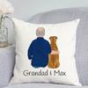 Personalized Photo Collage Pillow Customisable Dog Cushion Throw Pillow Custom Pet Owner Decor Printed Cushion Family Photo Gift