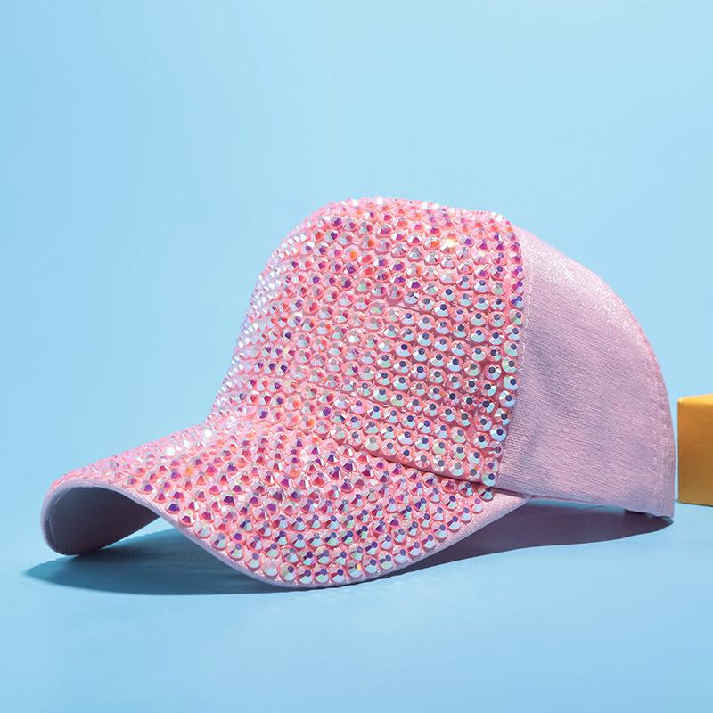 Damen Baseballkappe im koreanischen Stil mit Strass-Netz - TikTok Influencer Mode Sonnenhut