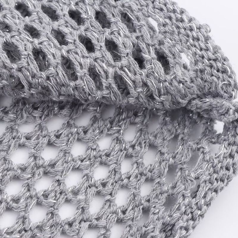 Kaslead New Women Clothes Western Style Fashion Simple Hollow Long Sleeve Knitted Skirt Sets