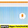 10/20 Strips 2ML 3ML 5ML Empty Paint Pots Clear Storage Containers Paint Box Paint Brush Arts Crafts Supplies for Paintings