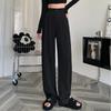 Women's High Waisted Wide Leg White Suit Pants
