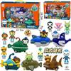 1Set Cartoon Octonauts Figure Captain Barnacles Kwazii Peso Tweak Dashi Inkling Octopod PVC Mini Collection Toys Kids Gift
