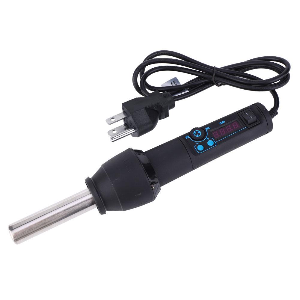 Digital Display Hot Air Gun Handheld Heat Gun Air Heater Blower with 8 Nozzle and BracketUS 110V