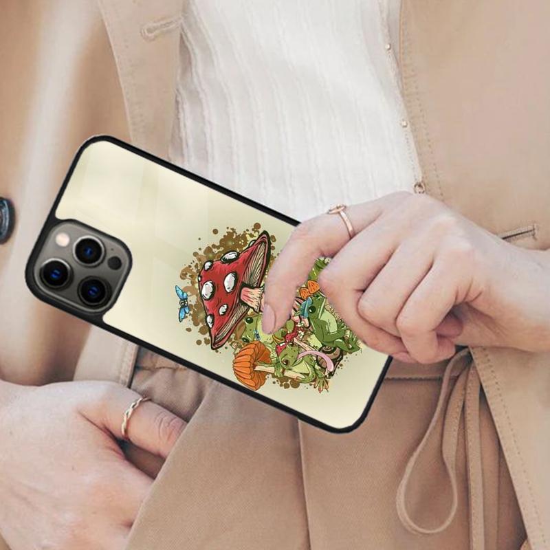 Cottagecore Frog Aesthetic Magnetic Phone Case For APPLE iPhone 17 Air 16 14 13 12 Pro Max 15 Plus Wireless Charge MagSafe Cover