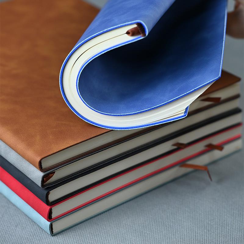 Lambskin Retro Business Notebook: Thick Soft Leather Diary