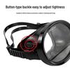 Adult Wide-View Tempered Glass Diving Mask & Waterproof Silicone Snorkeling Mask