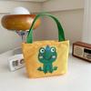 Süße Mini-Canvas-Tasche Koreanischer Stil Tragbare Damen-Handtasche Lunchtasche Cartoon Geldbeutel Kopfhörer-Aufbewahrungstaschen Lunchtasche