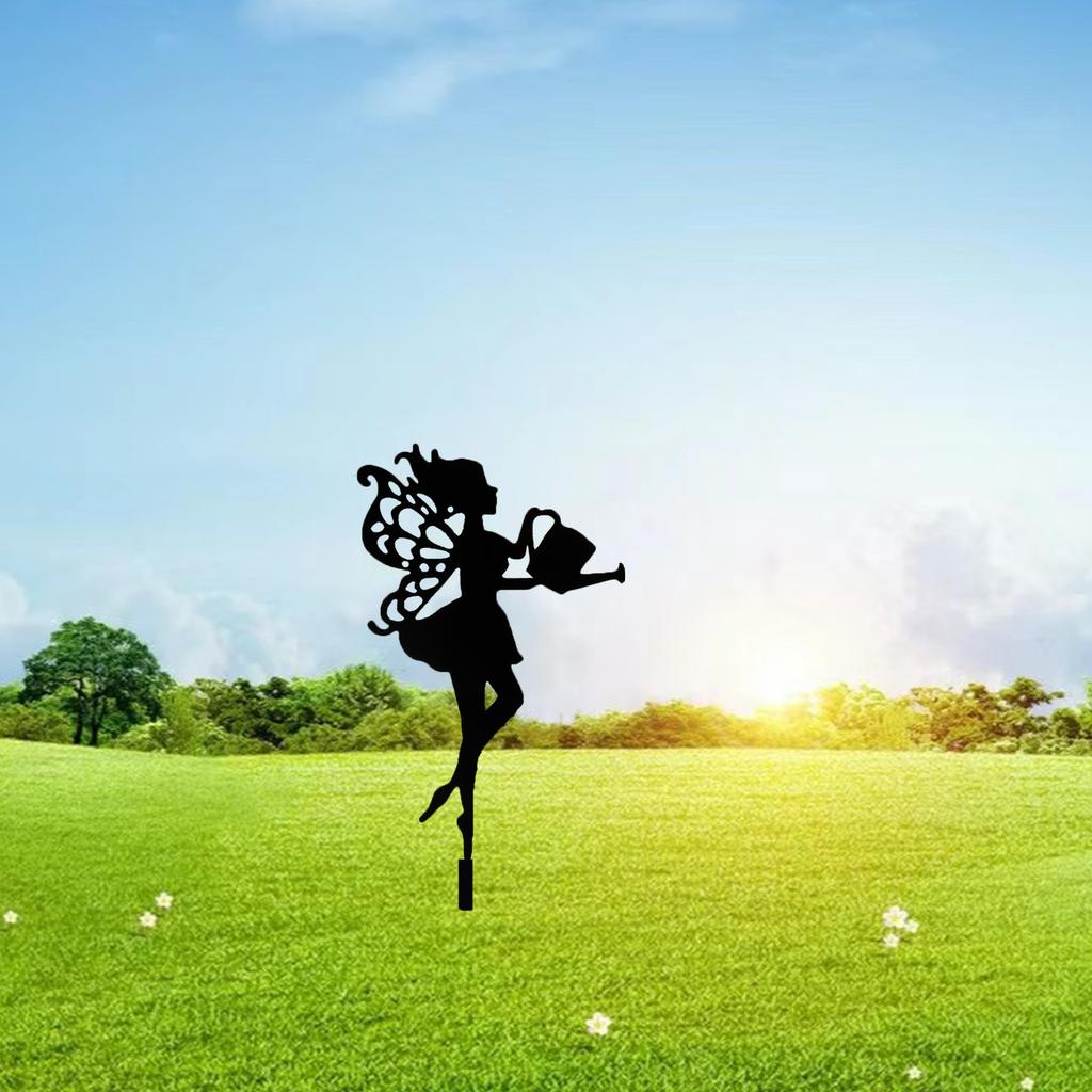1pc Fantasy Style Iron Garden Stake Decorative Parks Courtyard Metal Decorations Indoor and Outdoor Decorations for Garden Yard