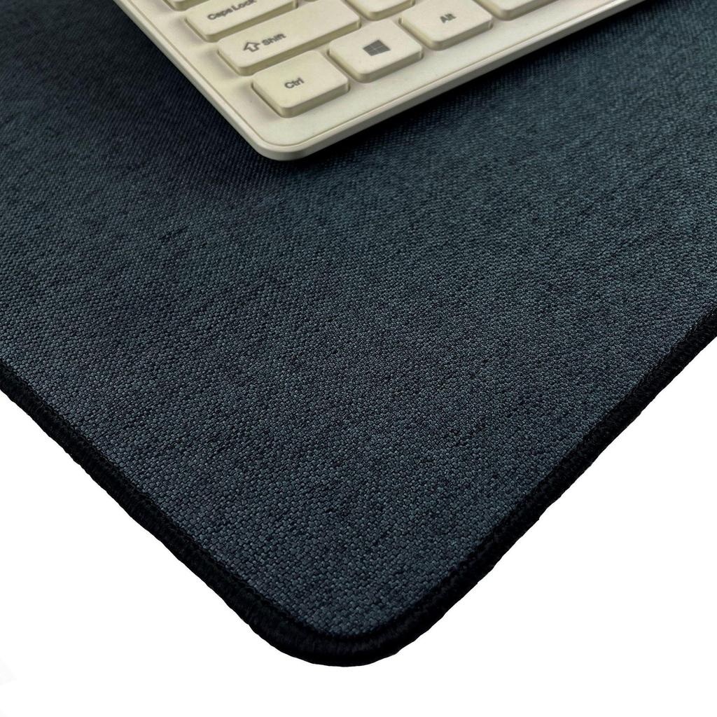 Extra Large Thick Cotton Linen Mouse Pad – Solid Color Desk Mat for Office & Computer Use
