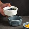 Japanese Kiln Glaze Rice Bowl Household Ceramic Bowl High-End Straight Bowl Restaurant Sugar Water Bowl Sweet Bowl Good-Looking Bowl