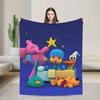P-POCOYO Elly Coperta in Peluche Bambino Coperta Plaid in Flanella per Divano Poltrona Divano Letto Calda Morbida Personalizzata Fai da Te Qualità Copriletto