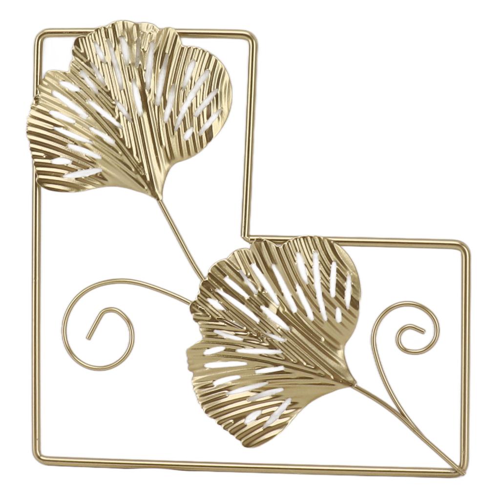 Gold Leaf Metal Wall Decor Iron Wall Decoration Nordic Wall Hanging Decor for Living Room Bedroom
