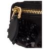 MIU MIU Metal Letter Logo Zipper Satin Mini Clutch Women Clutch Black 5IB504_2DOE_F0002