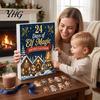 Cute Cartoon Elf Collectibles Magic Advent Calendar, 24 Day Acrylic 2D Ornament Set with Unique Christmas Gift for Children Mini Figures, Tree Hanging
