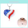 Fashionable Alloy Heart Star Necklace Blue Gender-neutral Clavicle Chain