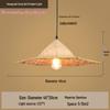 Retro Chinese Bamboo Pendant Light: Nostalgic Straw Hat Design for Hot Pot and Local Cuisine Restaurants