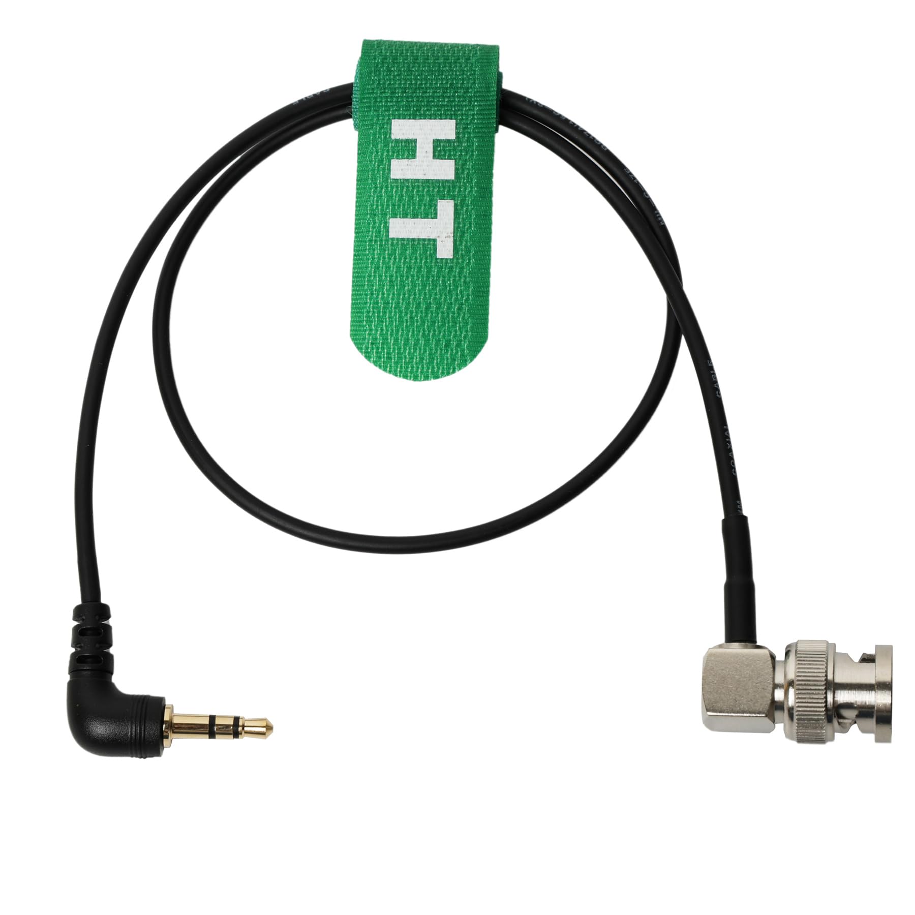 

HangTon Таймкод Tentacle Sync для та камери Amira Кабель TRS Mini Jack до BNC під прямим кутом, Sony, Canon, Мікшери, 3,5 мм (45см) чорний