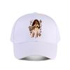Glam Western Rodeo Doll Illustration Baseball Cap Fashion Outdoor Sports Sunhat Unisex Snapback Cap Womens