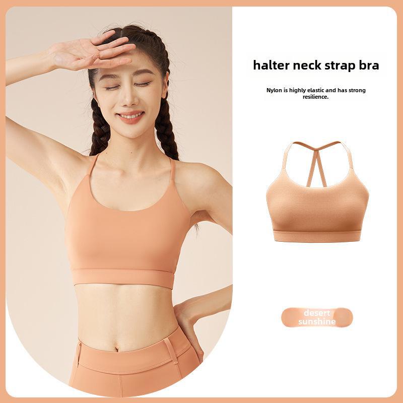 

Спортивный бюстгальтер Juyitang Halter Neck — универсальный слинг для йоги и фитнеса с красивым дизайном спины Medium