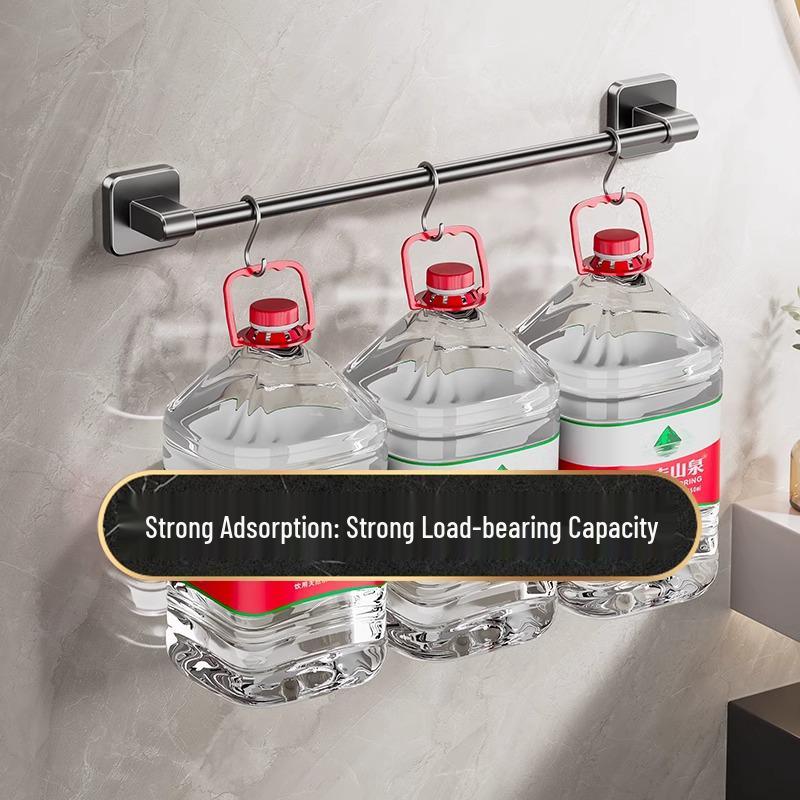 Punch-Free Wall-Mounted Multi-Functional Bathroom Storage Rack