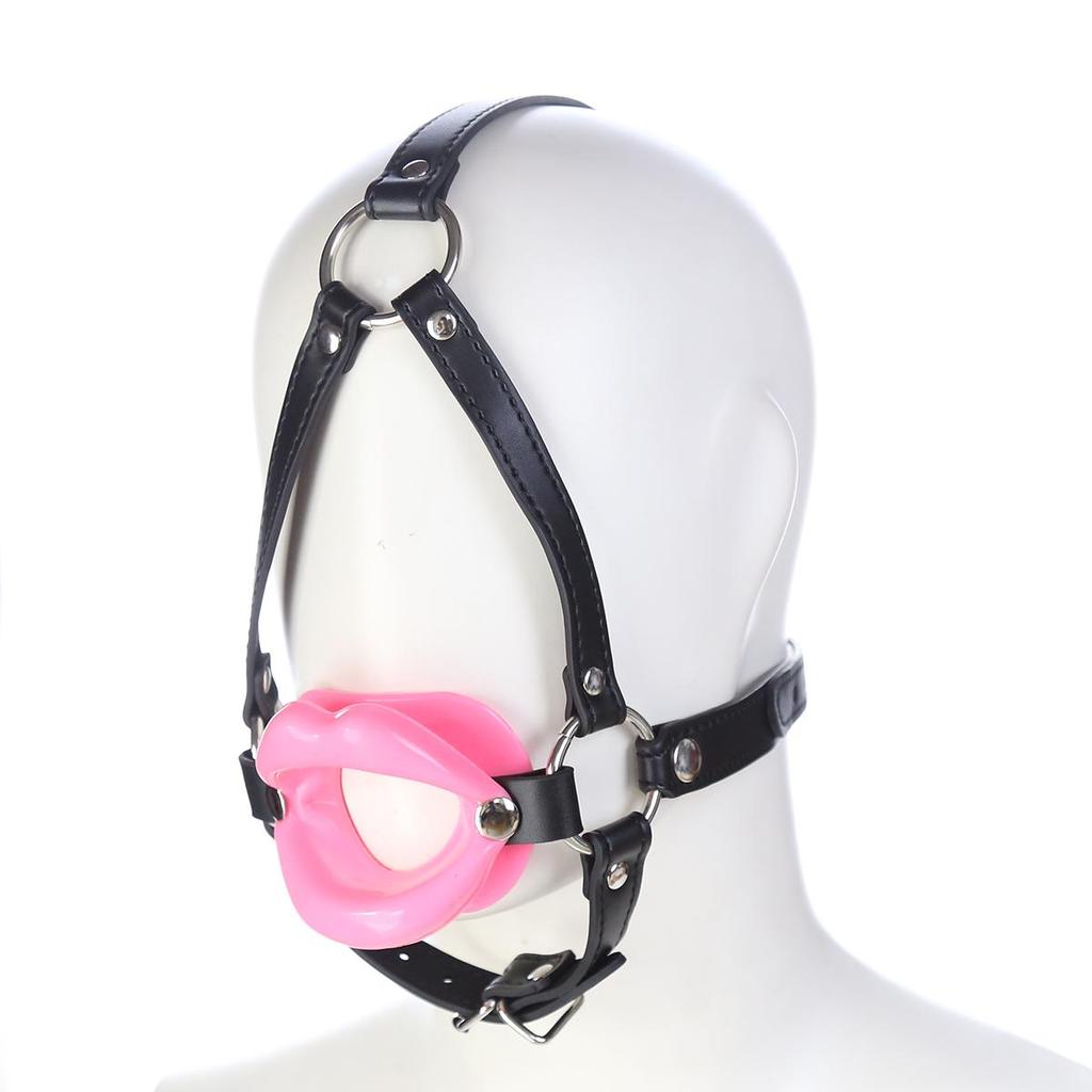 VaHppy Gag Máscaras Sexo Oral Jogos de Casal Role Play Cosplays Rainha Condicionamento Escravo de Cão PU Silicone Ossos de Cão Bolas de Sucção Argola O Bondage