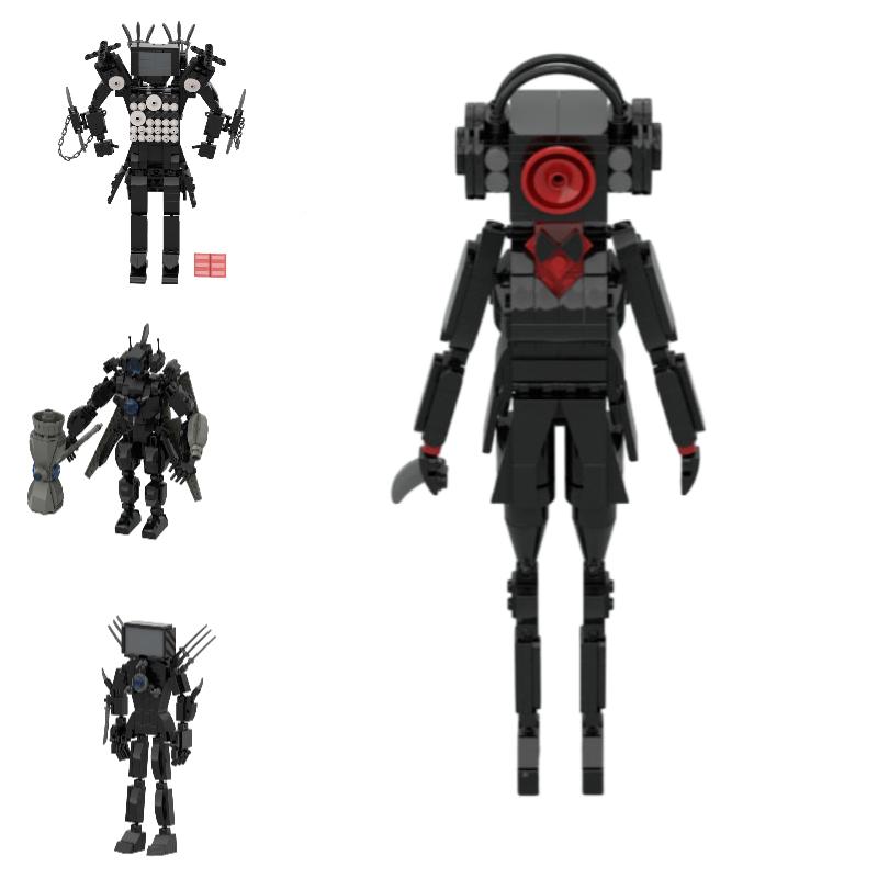 Toilet Skibidi Building Blocks Figure Plastic Toy Home Table Decoration Gift Boy