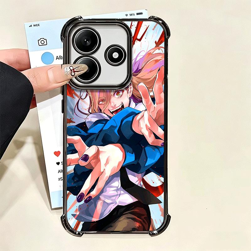 Anime Character Power CSM Soft Phone Case For Xiaomi Poco X7 X8 Pro Max X6 X5 X3 F8 Ultra F7 M8 M7 M5S Redmi 15C 15A 15 14C 13C