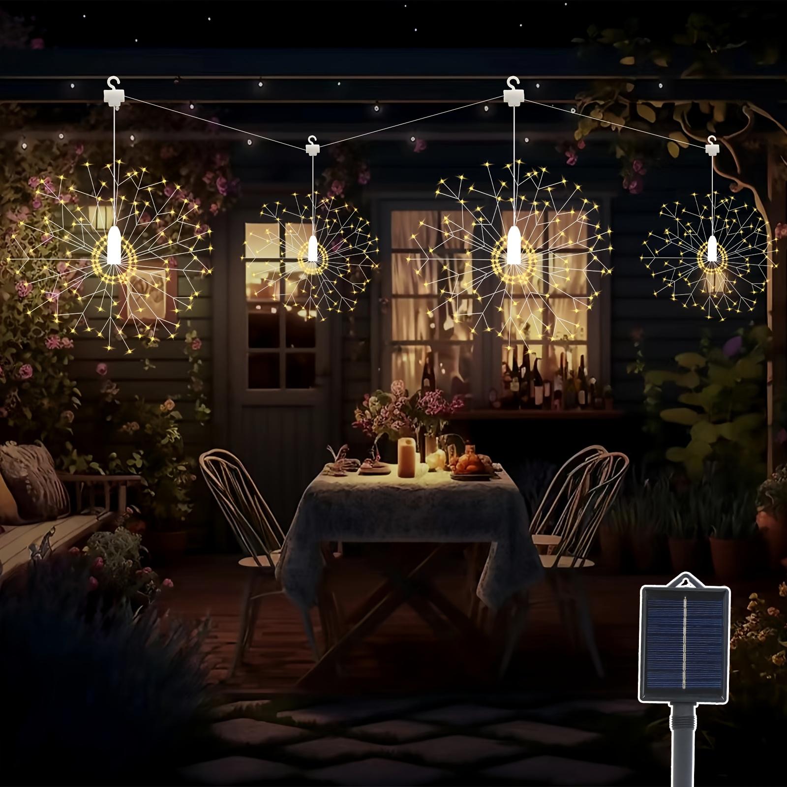 

Solar Firework Light Outdoor 400 LEDS Starburst Light Outdoor Waterproof Lamp Solar Fairy Lights for Gazebo Yard Party Christmas