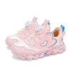 Children's leathery middle-aged and older children's 2025 casual sports shoes Girls' rotating buckle running shoes
