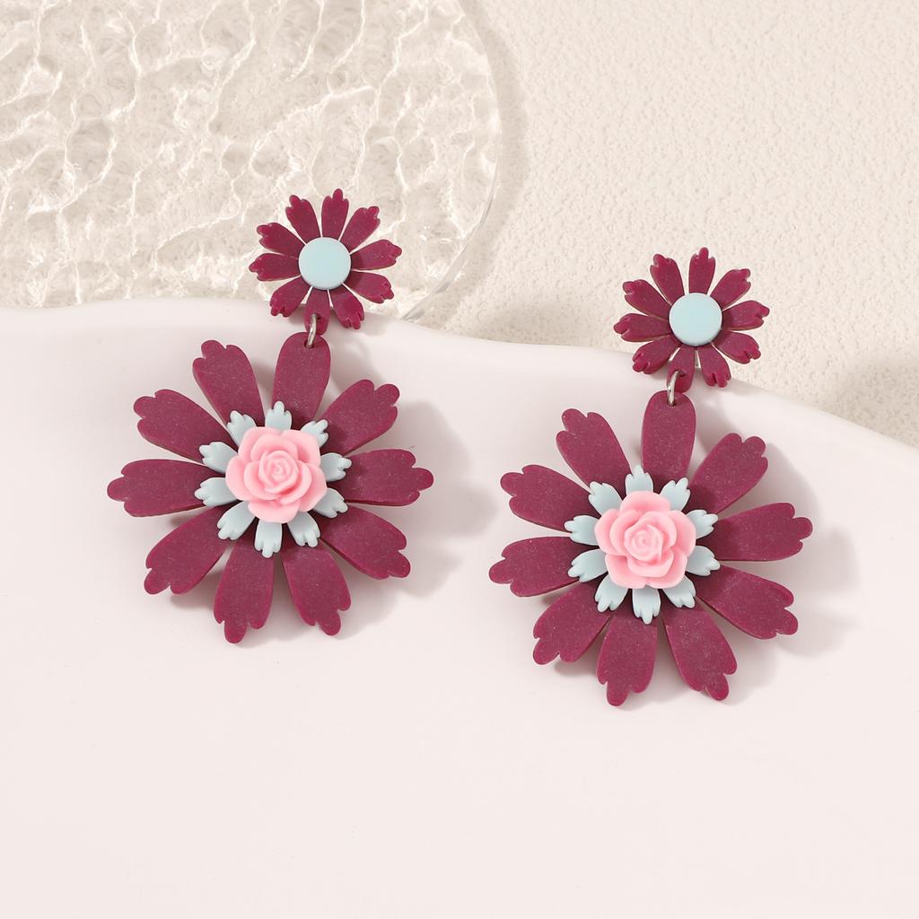 Sunflower versatile, trendy and fashionable casual earrings for the back-to-school season