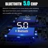 Bil Bluetooth 5.0 FM-sender Trådløs håndfri lydmottaker Auto MP3-spiller 2.1A Dual USB Hurtiglader Biltilbehør