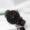 Men's Waterproof Analog Business Watch with Milanese Mesh Strap and Date Display