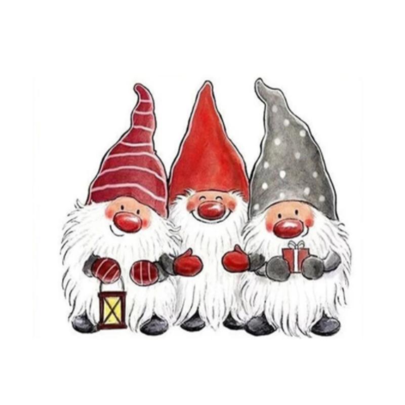 Huacan Diamant-Gemälde, Weihnachtsmann-Cartoon, voll quadratisch/rund, Diamant-Stickerei, Mosaik, Weihnachts-Heimdekoration