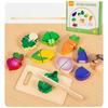 Children's Toys, Wooden Imitation, Vegetable and Fruit Cutting Set, Baby Kitchen, Educational Early Education, Pretend Play Toys