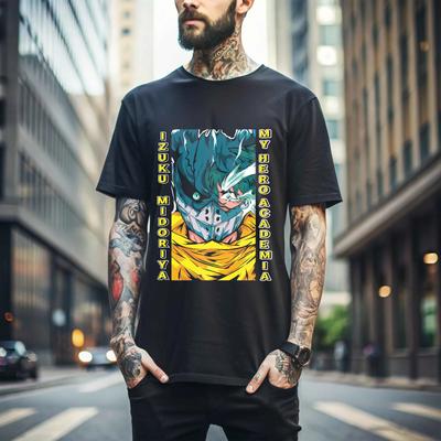 100% Baumwolle TOPS UNISEX T-SHIRTS HERREN DAMEN Deku T-Shirt All Might Boku No Hero Academia Katsuki Midoriya Shoto Dabi Geschenk204