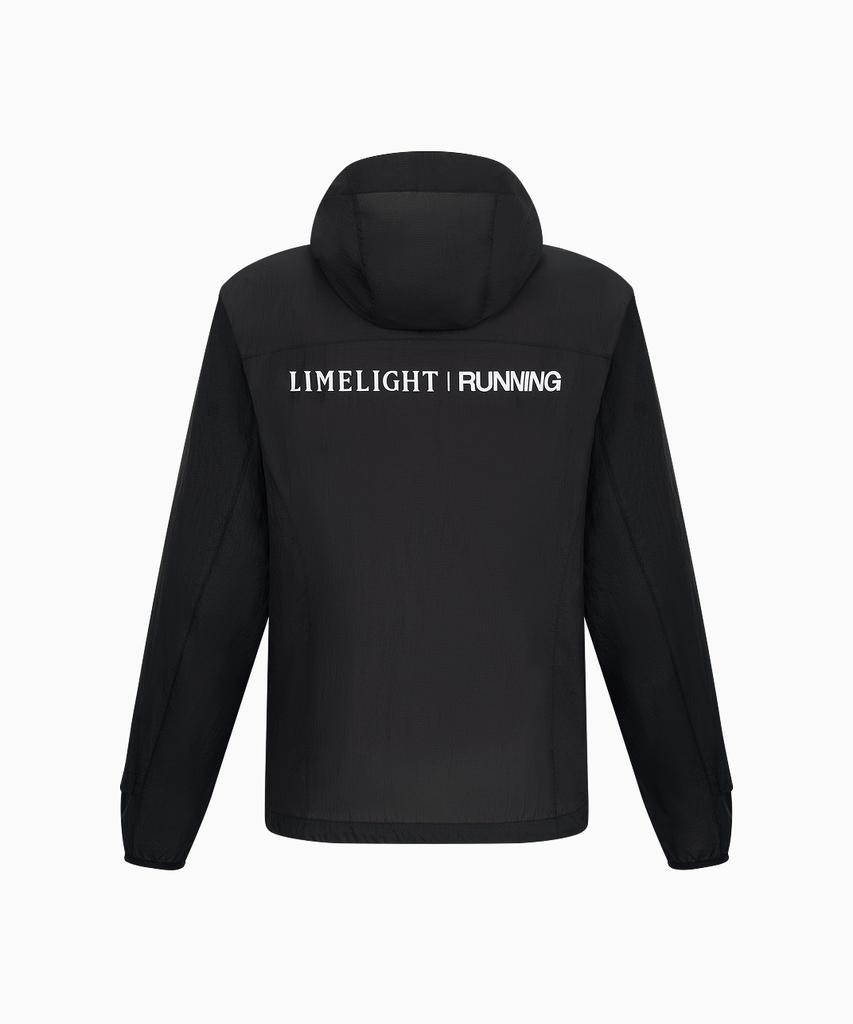 Limelight Apparel Athlete Ripstop Running Windbreaker (Black/White)