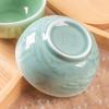 2024 Elegante 5-Zoll Celadon Keramik Reisschale mit Landschaftsrelief